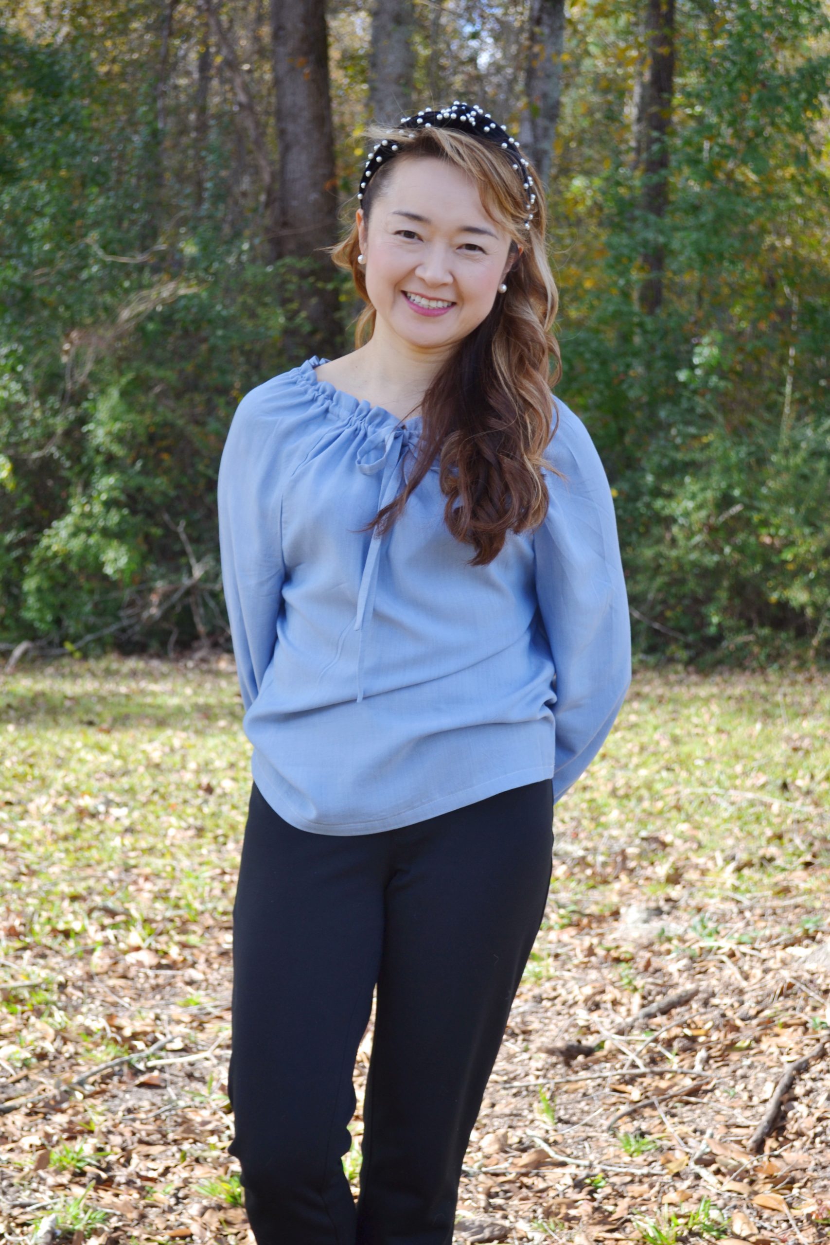 McCalls 8042, #MiaMcCall Paper bag style blouse