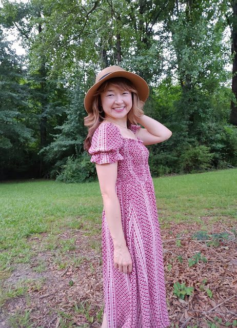 MADE BY A FABRICISTA: RED IKAT DRESS